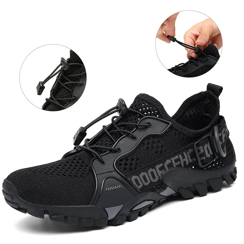 (image for) TENGOO Summer Water Wading Shoes Unisex Outdoor Athletic Breathable Non-slip Hiking Shoes for Outdoors Fun